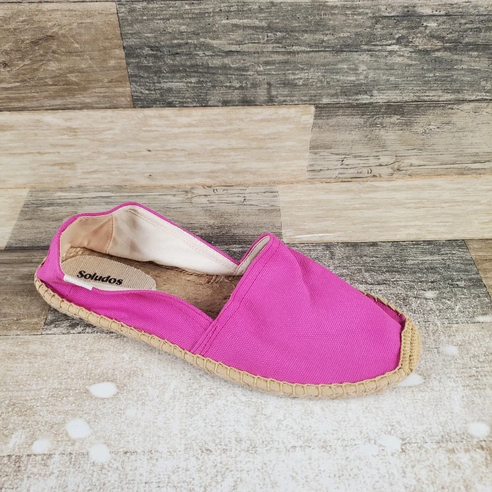 Soludos The Original‎ Dali Womens Espadrille Sz 10 - 10.5 Orquidea Pink Slip On